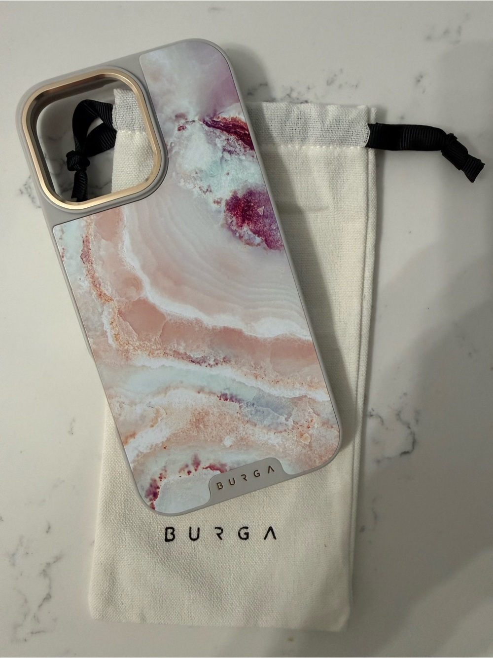 Pink Marble Protective Phone Case